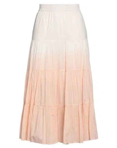 Seventy Sergio Tegon Woman Midi Skirt Light Pink Size 2 Cotton
