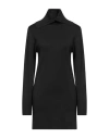 Seventy Sergio Tegon Seventy Venezia Woman Mini Dress Black Size L Wool, Acrylic, Polyester In Black