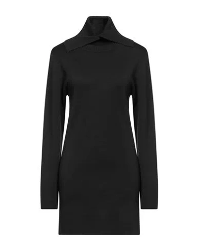 Seventy Sergio Tegon Seventy Venezia Woman Mini Dress Black Size L Wool, Acrylic, Polyester