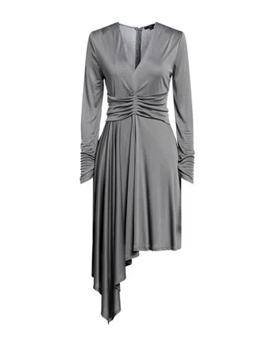 Seventy Sergio Tegon Seventy Venezia Woman Mini Dress Grey Size 6 Acetate, Polyamide