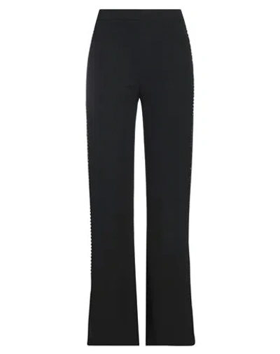 Seventy Sergio Tegon Seventy Venezia Woman Pants Black Size 8 Polyester, Elastane
