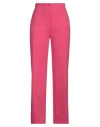 Seventy Sergio Tegon Seventy Venezia Woman Pants Fuchsia Size 12 Cotton, Polyamide, Elastane In Pink