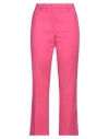 Seventy Sergio Tegon Seventy Venezia Woman Pants Fuchsia Size 8 Cotton, Polyamide, Elastane In Pink