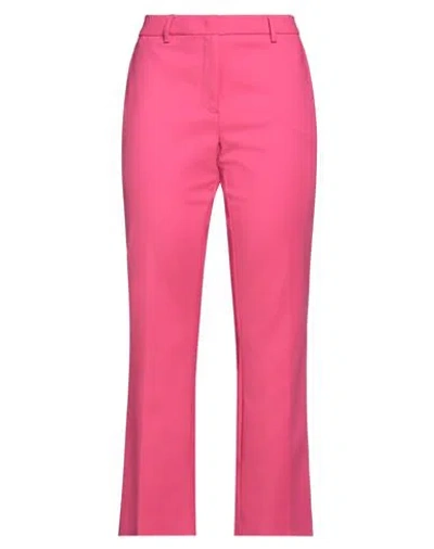 Seventy Sergio Tegon Seventy Venezia Woman Pants Fuchsia Size 8 Cotton, Polyamide, Elastane In Pink