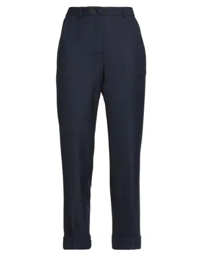 Seventy Sergio Tegon Seventy Venezia Woman Pants Midnight Blue Size 2 Polyester, Virgin Wool, Elastane