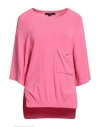Seventy Sergio Tegon Seventy Venezia Woman Sweater Pink Size M Viscose, Polyamide, Elastane In Pink