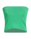 Seventy Sergio Tegon Seventy Venezia Woman Top Green Size M Vinyon, Polyamide In Green