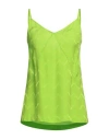 Seventy Sergio Tegon Woman Top Acid Green Size 4 Viscose In Green