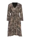 Seventy Sergio Tegon Short Dresses In Black