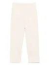 Seventy Sergio Tegon Tailored Panna Trousers With Elastic Waistband