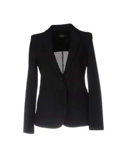 Seventy Sergio Tegon Woman Blazer Black Size 8 Polyamide, Elastane In Black