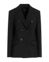 Seventy Sergio Tegon Seventy Venezia Woman Blazer Black Size 8 Polyester, Virgin Wool, Elastane