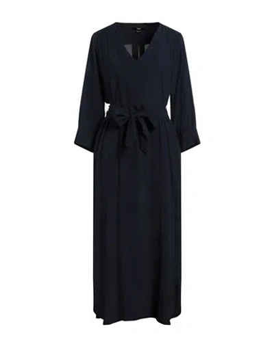 Seventy Sergio Tegon Seventy Venezia Woman Maxi Dress Midnight Blue Size 8 Acetate, Silk