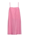 Seventy Sergio Tegon Woman Mini Dress Pink Size 8 Silk In Pink