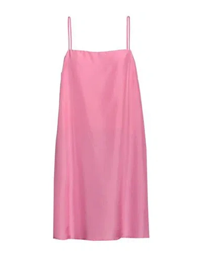 Seventy Sergio Tegon Woman Mini Dress Pink Size 8 Silk