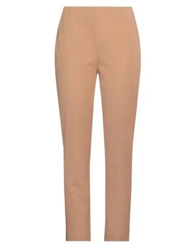 Seventy Sergio Tegon Seventy Venezia Woman Pants Camel Size 10 Cotton, Polyamide, Elastane In Beige