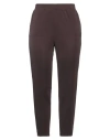 Seventy Sergio Tegon Woman Pants Dark Brown Size L Polyester, Elastane