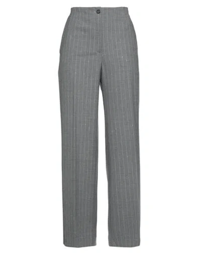 Seventy Sergio Tegon Woman Pants Grey Size 10 Polyester, Virgin Wool, Elastane