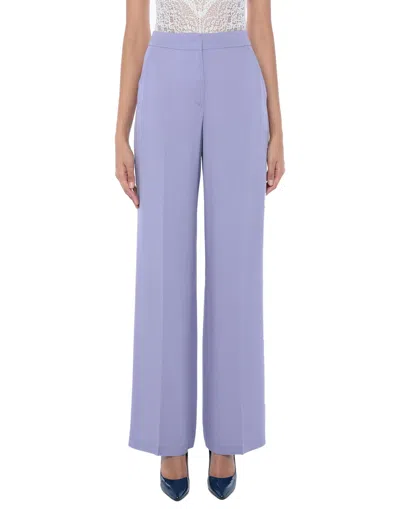 Seventy Sergio Tegon Seventy Venezia Woman Pants Lilac Size 6 Acetate, Viscose In Purple