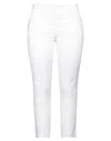 Seventy Sergio Tegon Seventy Venezia Woman Pants White Size 10 Cotton, Elastane