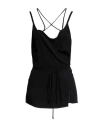 Seventy Sergio Tegon Woman Top Black Size 10 Viscose In Black