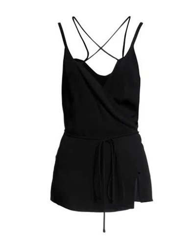 Seventy Sergio Tegon Woman Top Black Size 10 Viscose