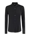 Seventy Refined Black Shirt With Regular Collar In Black
