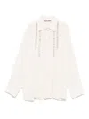 Seventy Cream Shirt With Front Detail In Neutral