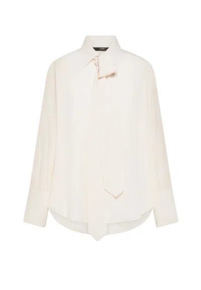 Seventy Shirt With Fuss In Crepe  In Neutral