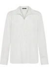 Seventy Lightweight Nylon-viscose Blend Shirt In White