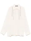 Seventy Beige Bead-embellished Shirt In Beige