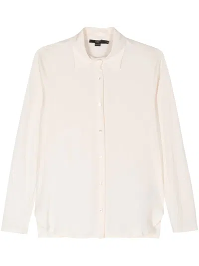 Seventy Long-sleeve Panelled Shirt In White
