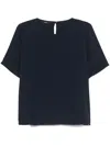 Seventy Navy Blue Blouse With Short Sleeves In 蓝色