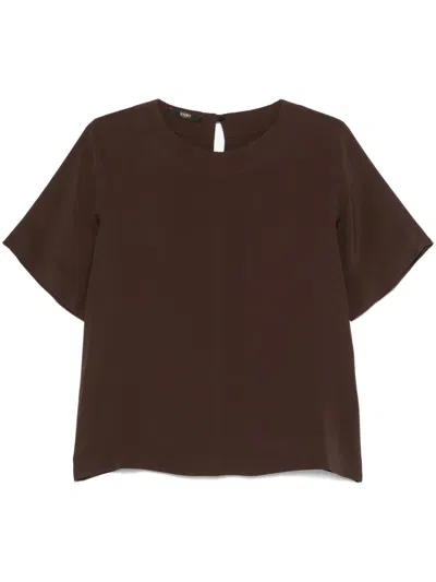 Seventy Short-sleeve Blouse In Brown