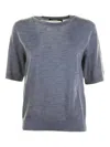 Seventy Short-sleeve Crew-neck Top In Gray