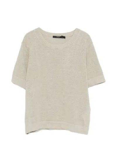 Seventy T-shirt In Lino Misto Cotone  In Gray