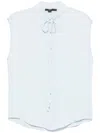Seventy Polo In Misto Cotone Azzurro In White