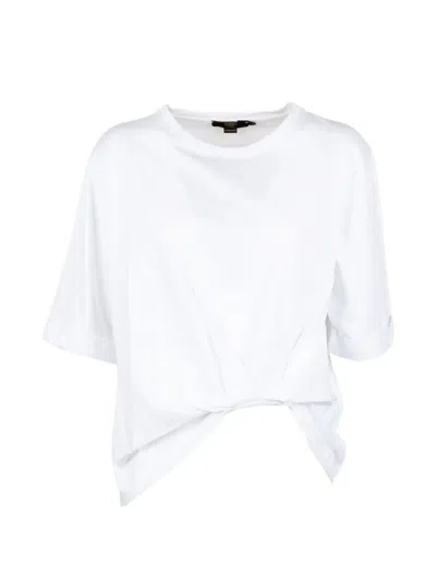 Seventy Short-slevee Knotted T-shirt In White