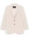 Seventy Beige Lightweight Melange Blazer In Neutrals