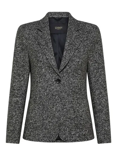 Seventy Single-breasted Jacket In Gray