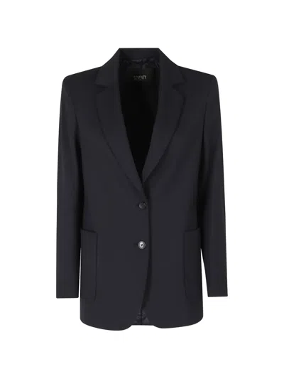 Seventy Single-breasted Notched-lapel Blazer In Black
