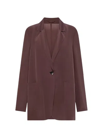 Seventy Single-breasted Notched-lapels Jacket In Brown