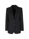 Seventy Single-breasted Patch-pocket Blazer In Black