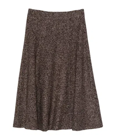 SEVENTY SPECKLED FLARED SKIRT