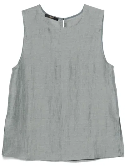 Seventy Sleeveless Crewneck Top In Green