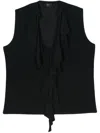 SEVENTY SLEEVELESS TOP WITH ROUCHES,MJ1867.890180