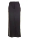 Seventy Straight-hem Button-fastening Midi Skirt In Black