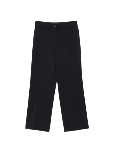 Seventy Straight-leg Cropped Trousers In Black