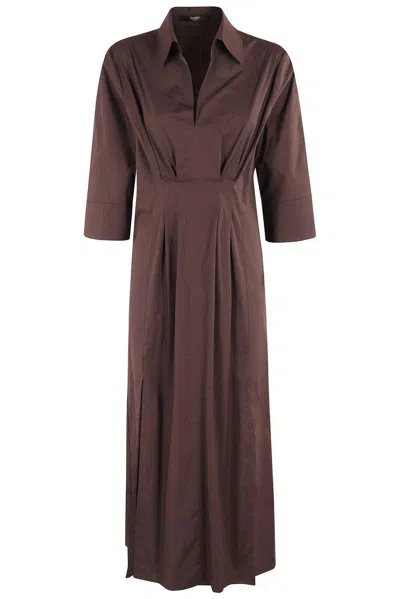 Seventy Stretched Poplin Long Dress