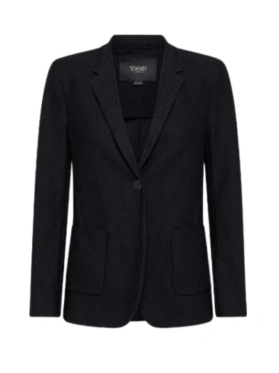 Seventy Stretchy Nylon Blend Jacket In Black